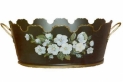 Soffik - Jardini�re fleurs blanches - STS Deco
